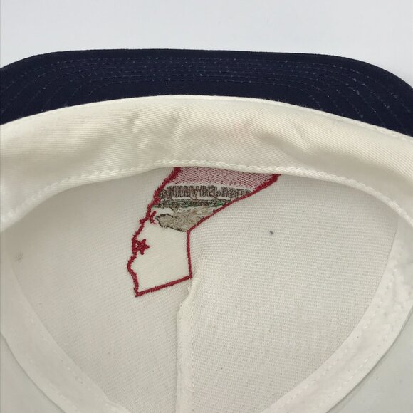 Campus Retro California White Snapback Baseball Hat Cap Vintage - Picture 7 of 8